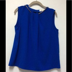 Kasper Draped Neckline Blouse